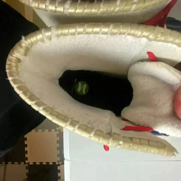 Jack Rogers Chloe Women's Size 6 Ankle Duck Boots Waterproof Cream Navy Metallic - Picture 9 of 9